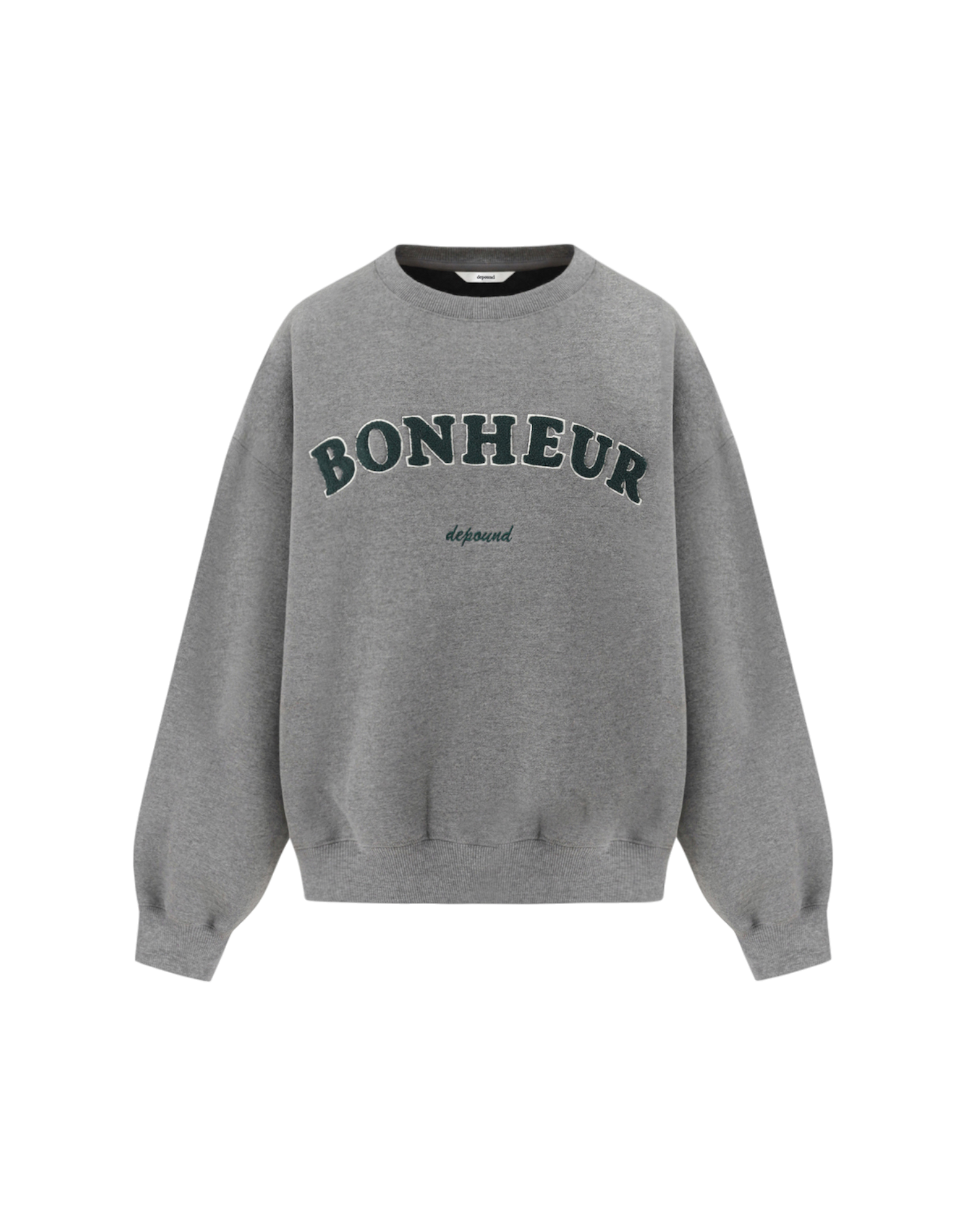 Bonheur 灰色珠圈刺繡運動衫