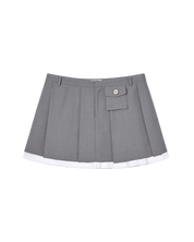Danielle Pleated Skirt In Gray