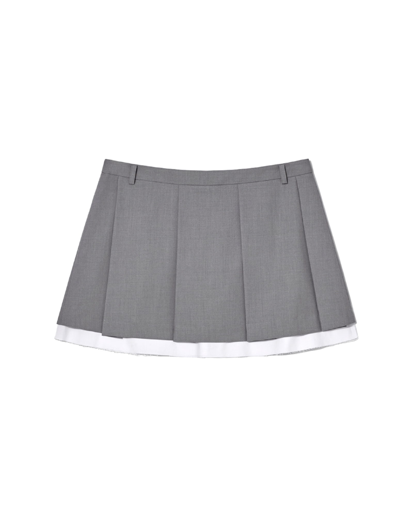 Danielle Pleated Skirt In Gray