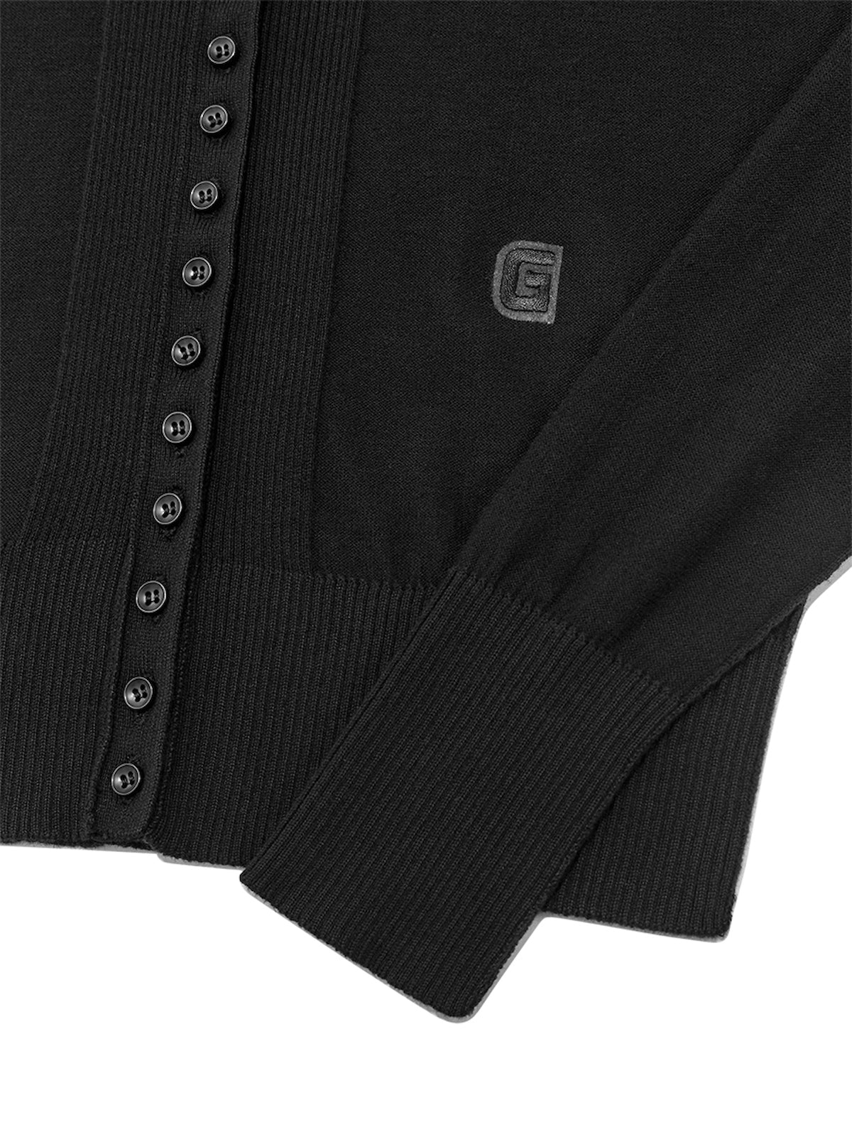 Amber Button Cardigan In Black