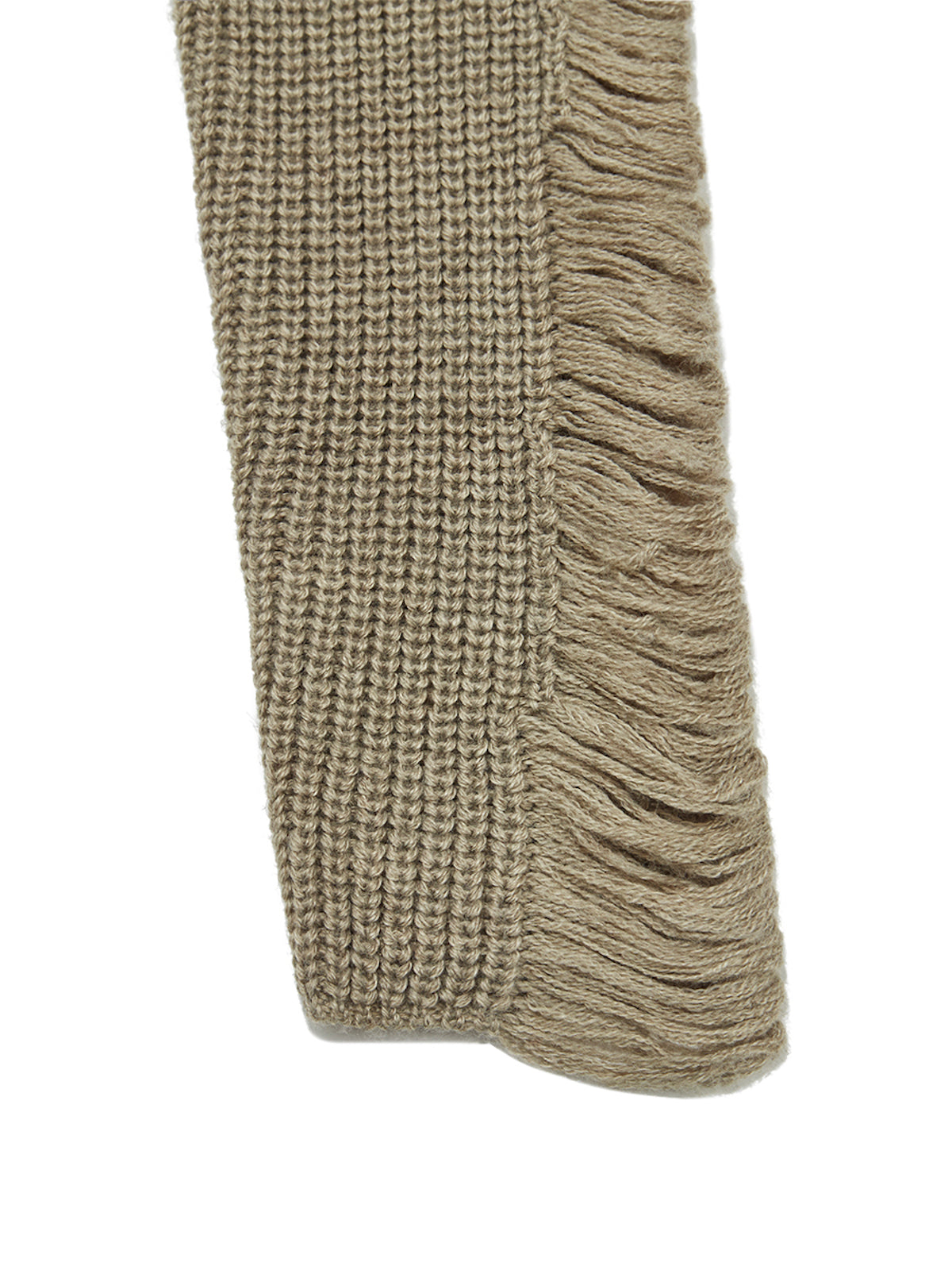 Sahara Damaged Wool Knit Top Set In Khaki