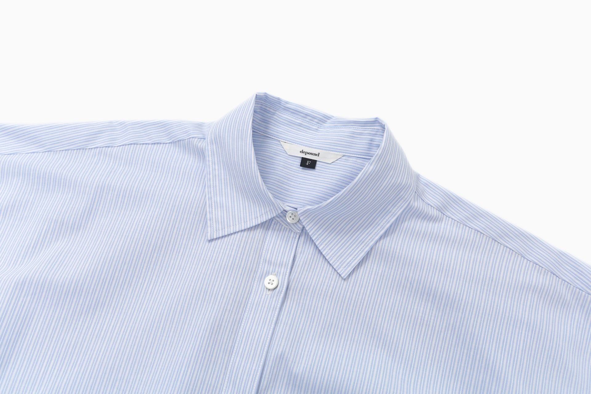 Stripe Oversize Shirts In Light Blue