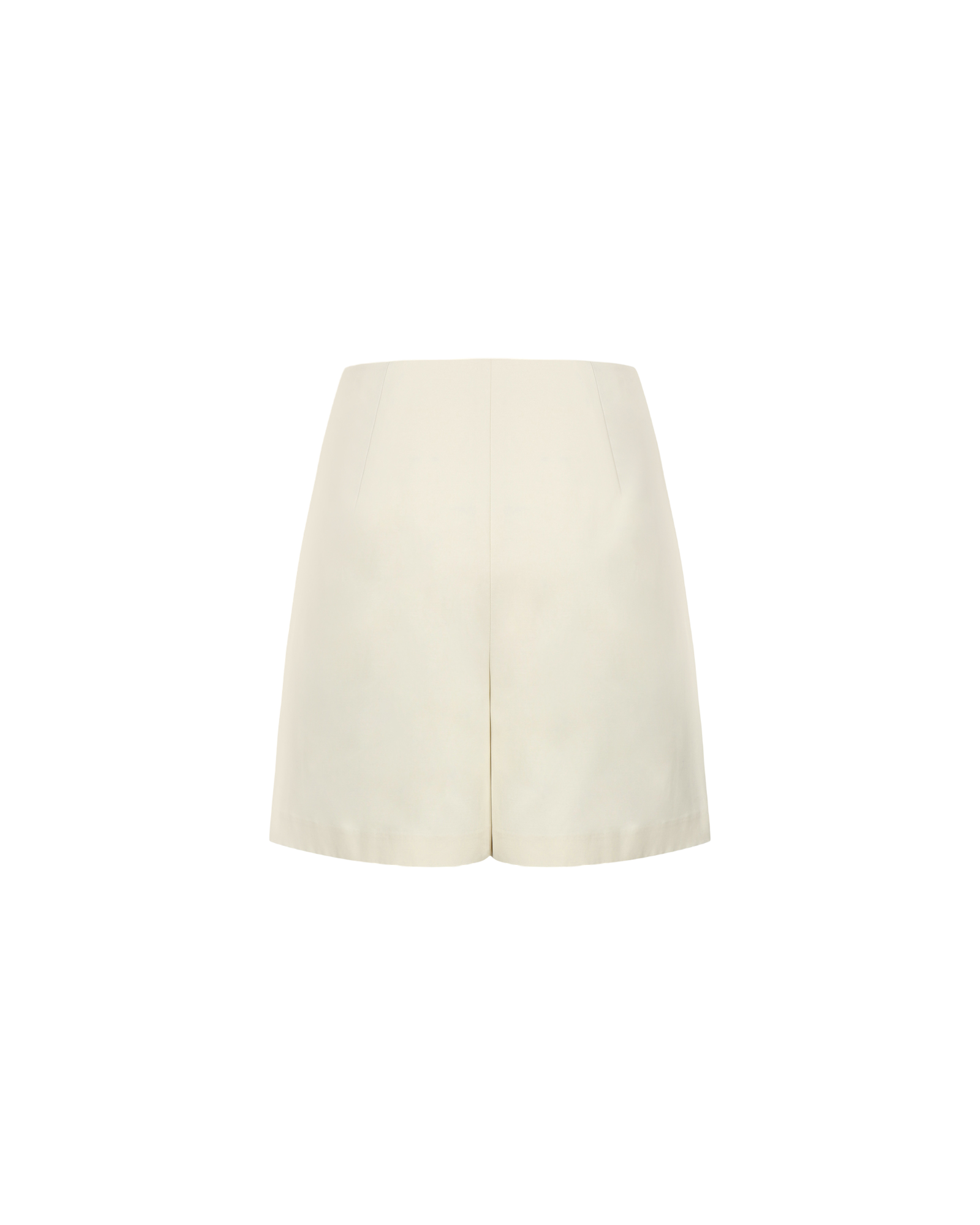 Button Wrap Skirt Pants In Ivory