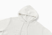 Appliqué Hoodie Pullover In Ivory