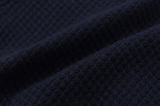 Tweed Knit Cardigan In Navy