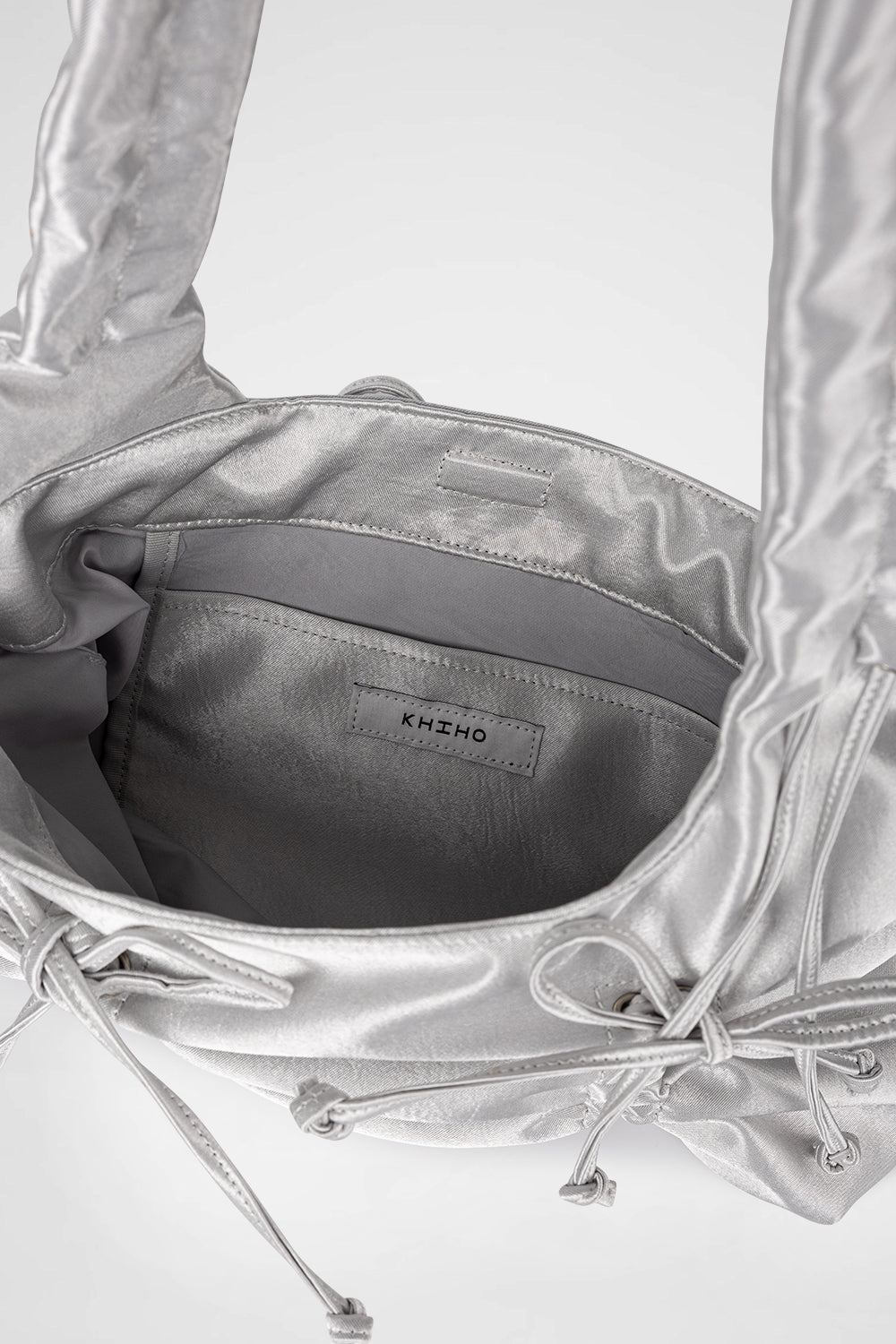 Multi-ribbon Bag In Silver