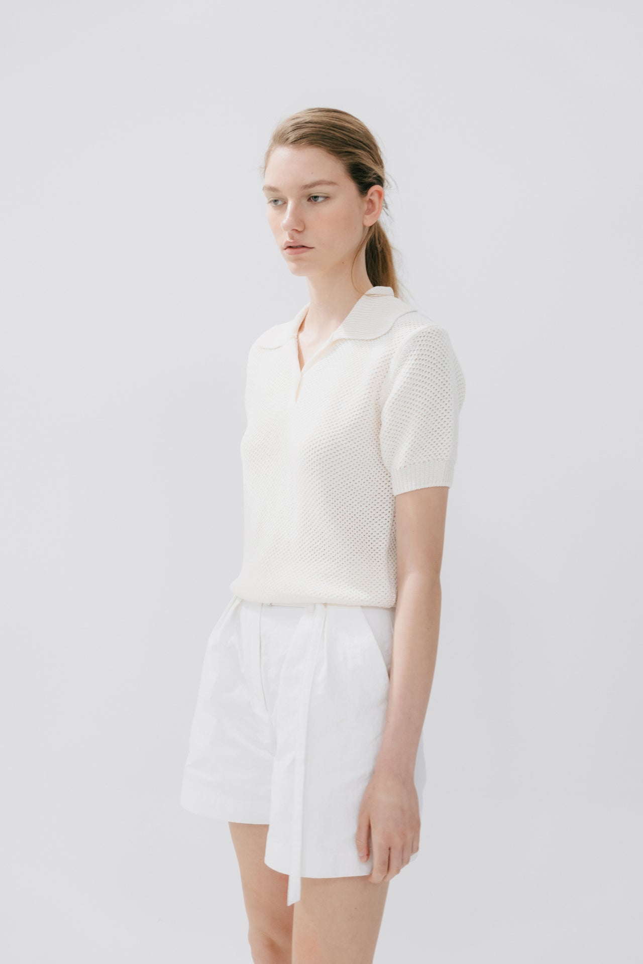 Classic Two Turk Short Pants In White