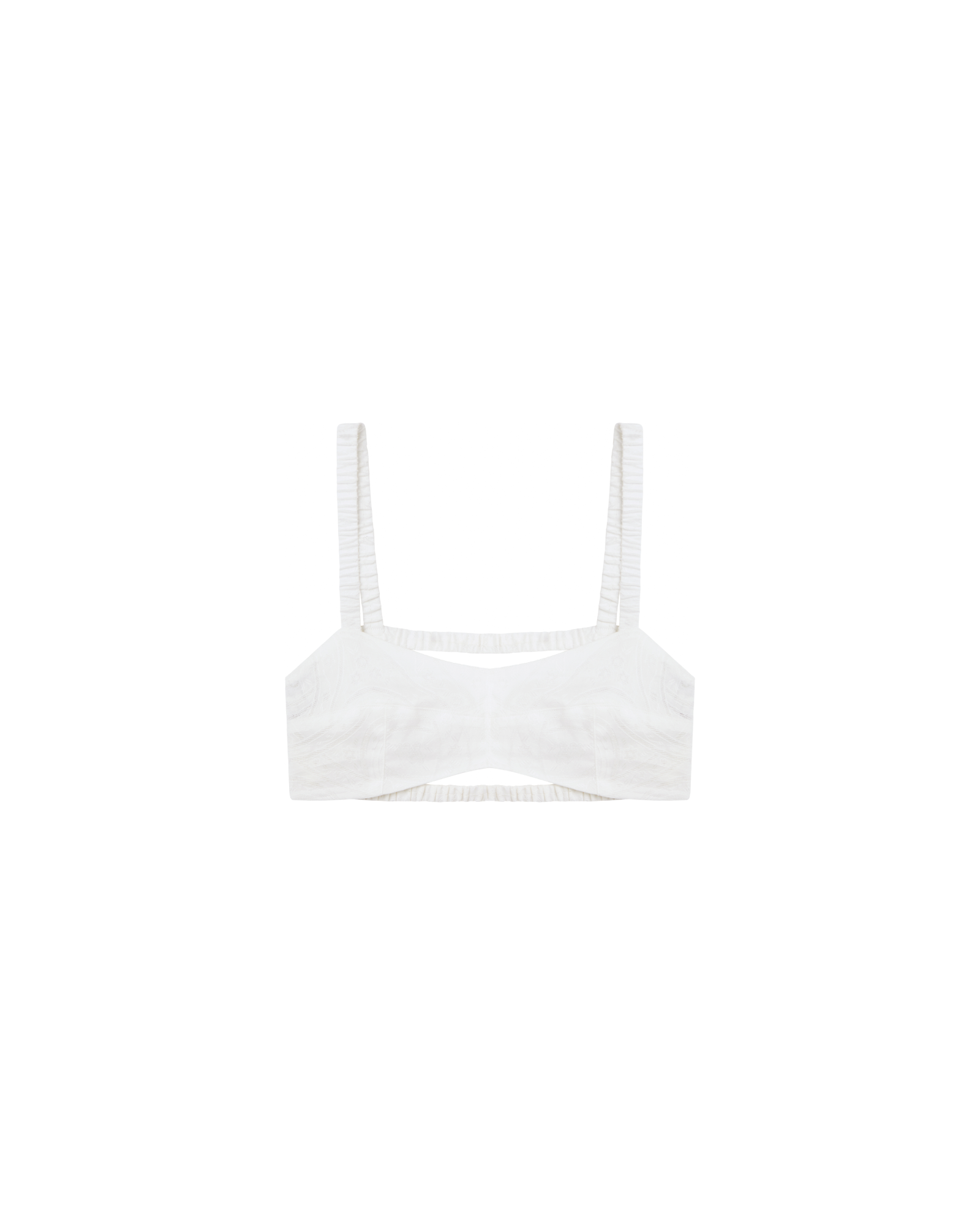 Nonchalant Bralette White Broderie Anglaise In White