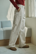 Napping New Wide Carpenter Pants In Light Beige