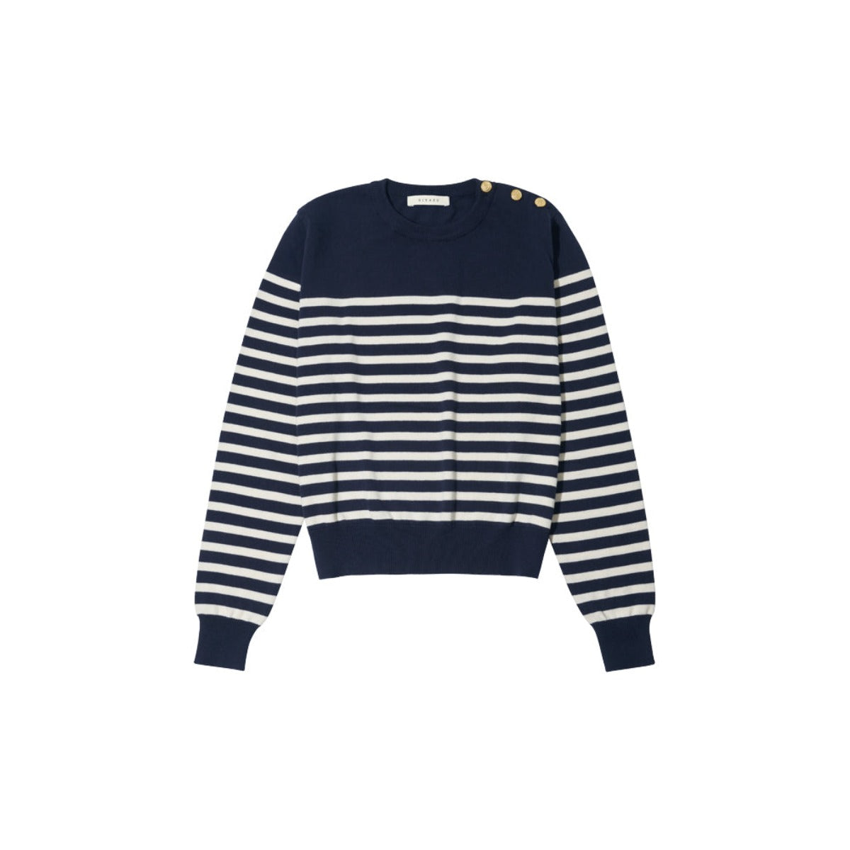 Regular Fit Cotton Knit Cardigan In Navy