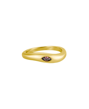 Renee Gypsy Rhodolite Gold Ring