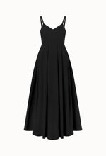 Sweetheart-neck Sleeveless Dress In Black