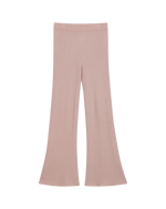Wide Leg Knit Pants In Pink