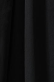 V-neck Double Tie Dress In Black