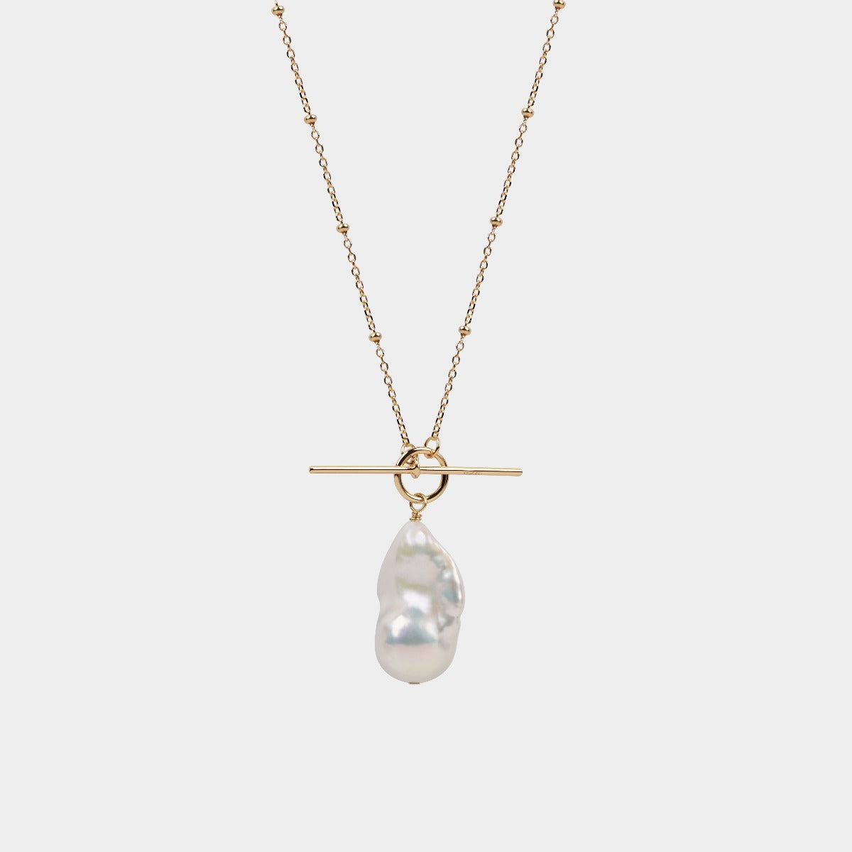 Tessa Pearl Necklace In Gold