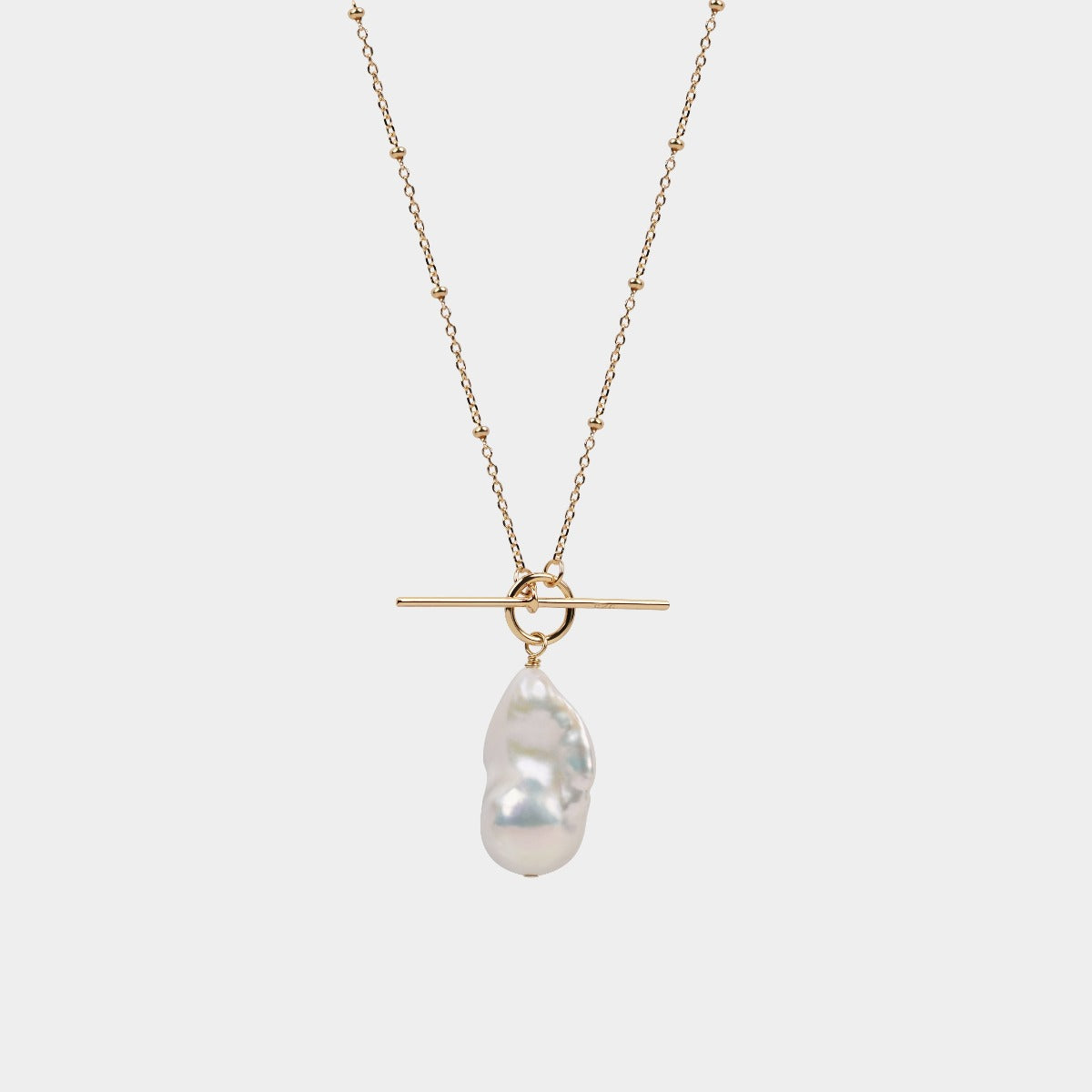 Tessa Pearl Necklace In Silver