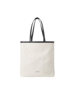 Recycled Tote Bag In Canvas Black
