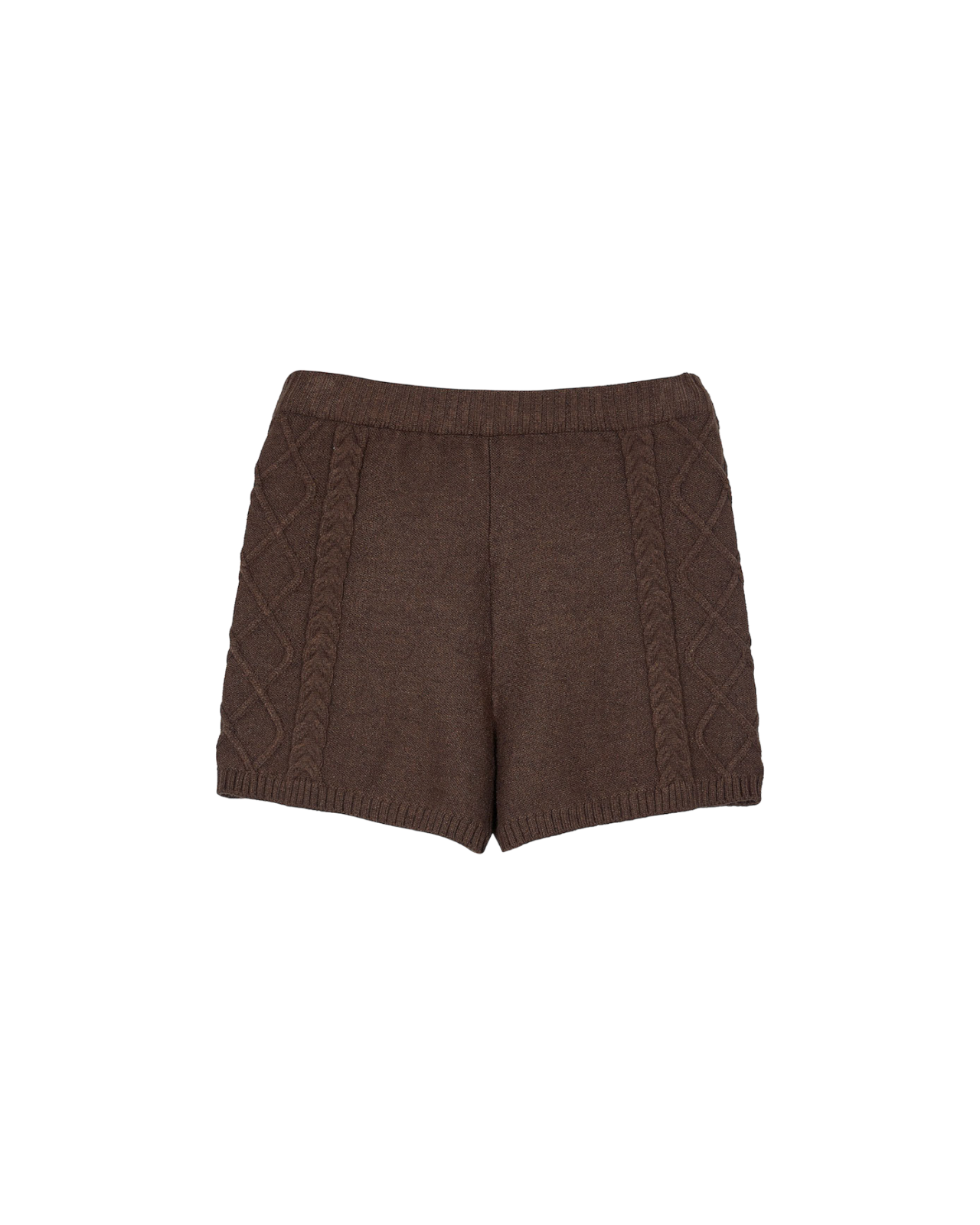 Knit Short Pants In Brown