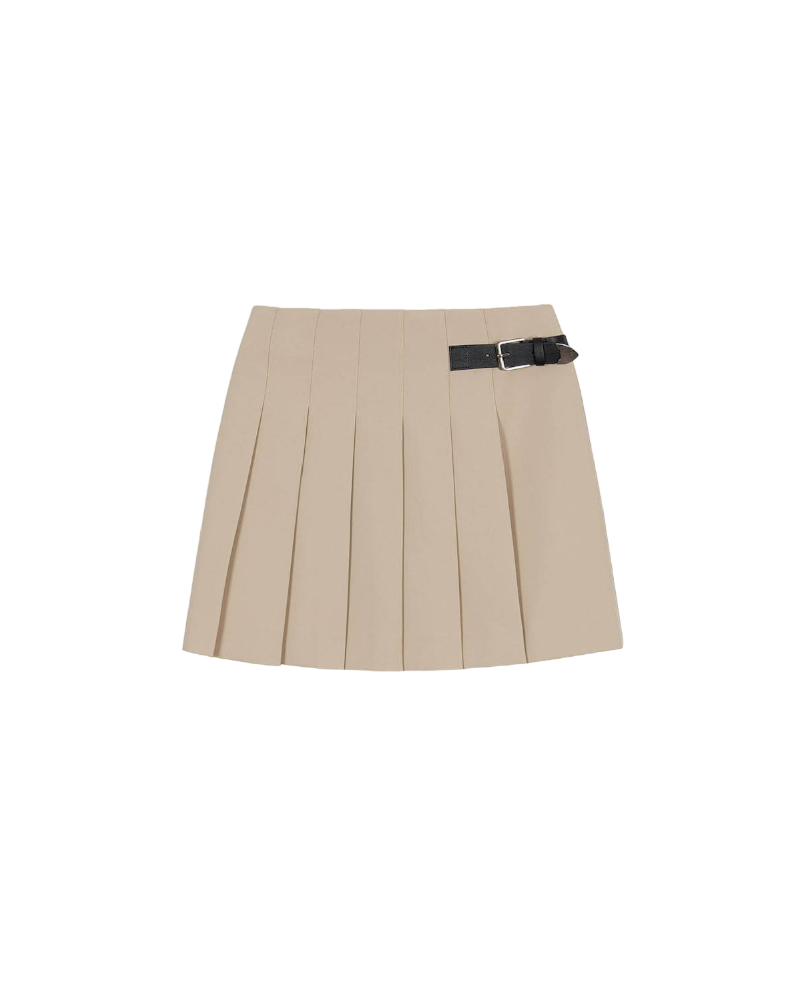 Beige skirt cheap belt