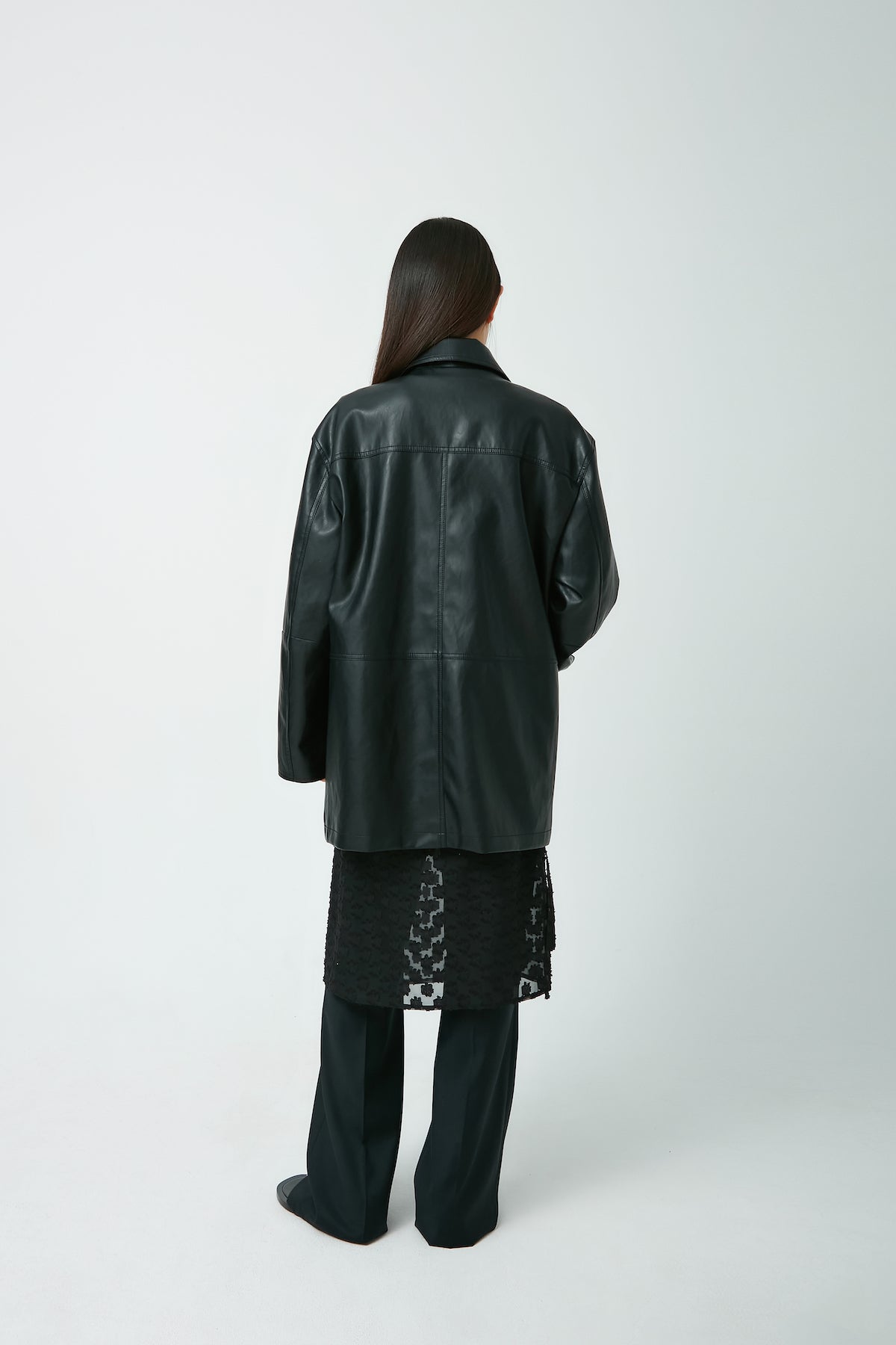 Vegan Leather RP Jacket In Black