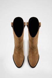 Mild Western Boots In Camel