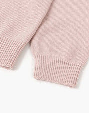Lettering Puff Sleeve Knit In Pink