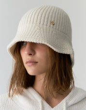 Wholegarment Wool Bucket Hat In Ivory
