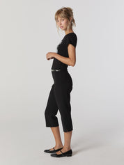 Sabrina Capri Pants In Black