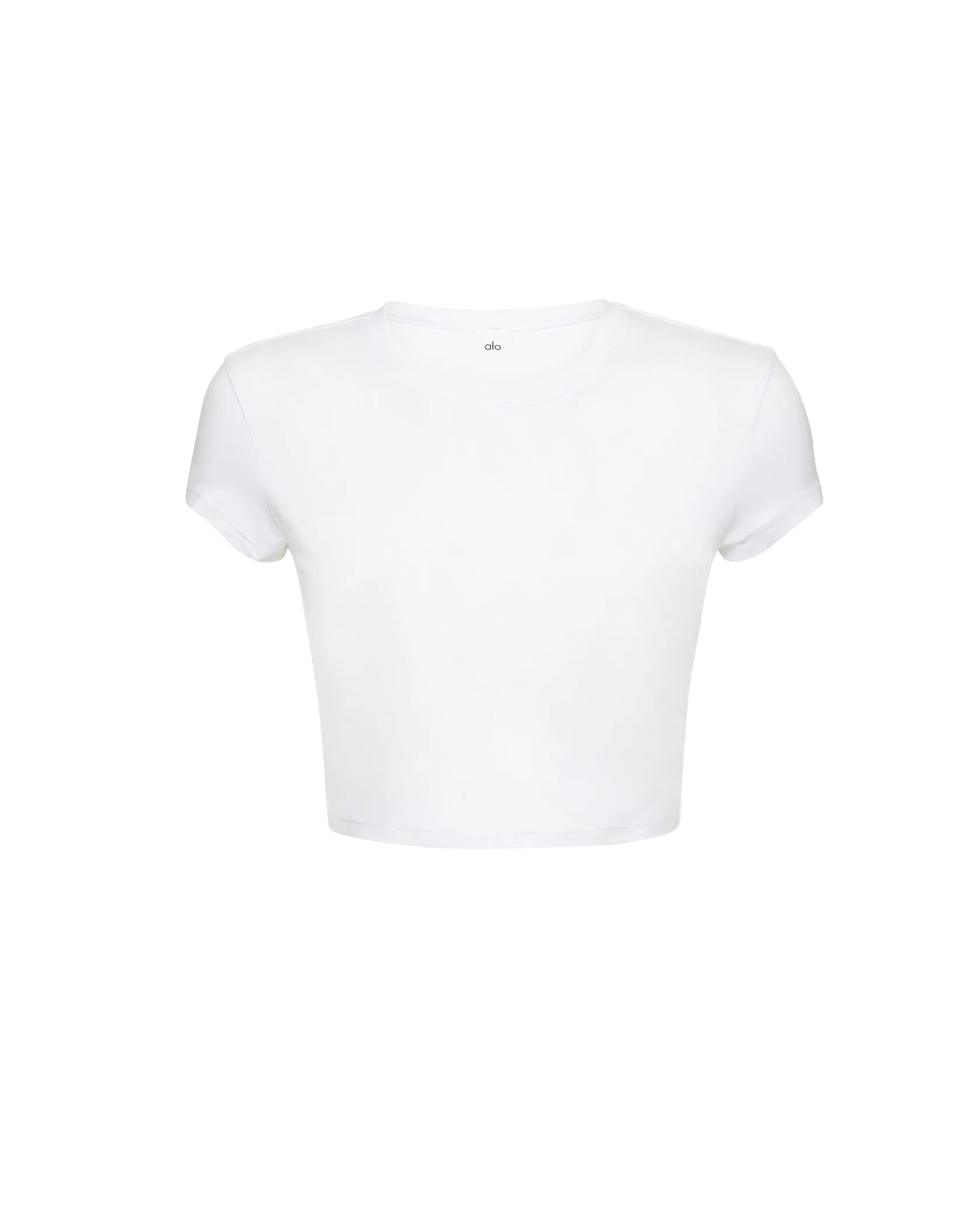 Alosoft Crop Finesse Short Sleeve In White