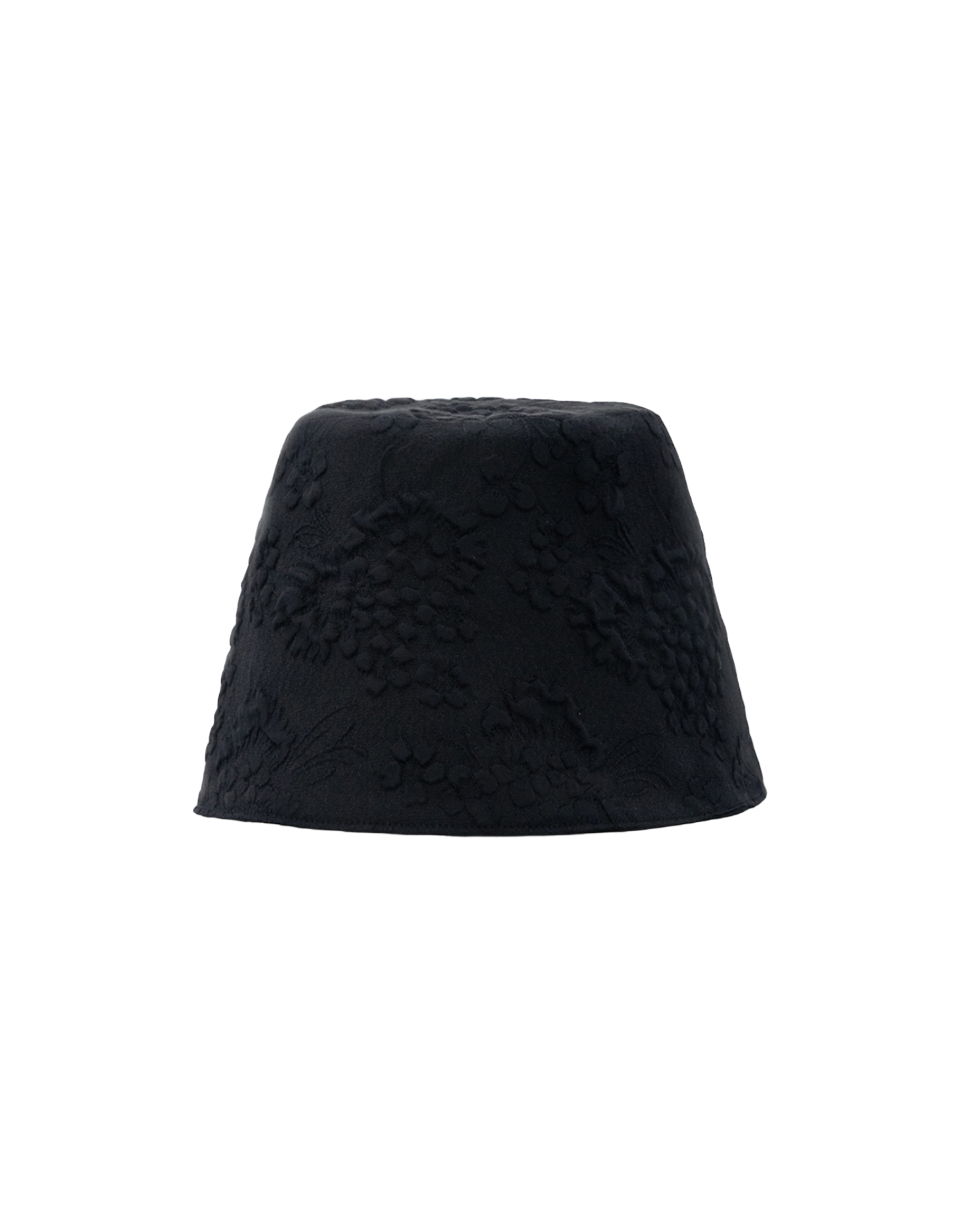 Curved Burket Hat In Jacquard Black