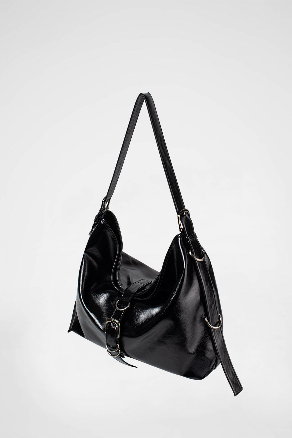 Didi Belted Big Bag In Black