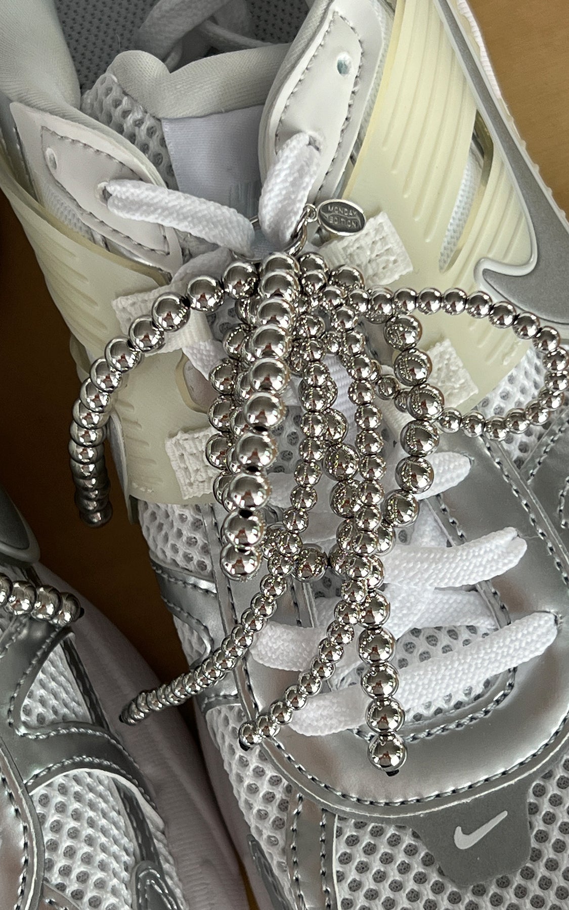 Silver Tassel Shoelace Charms(Set)