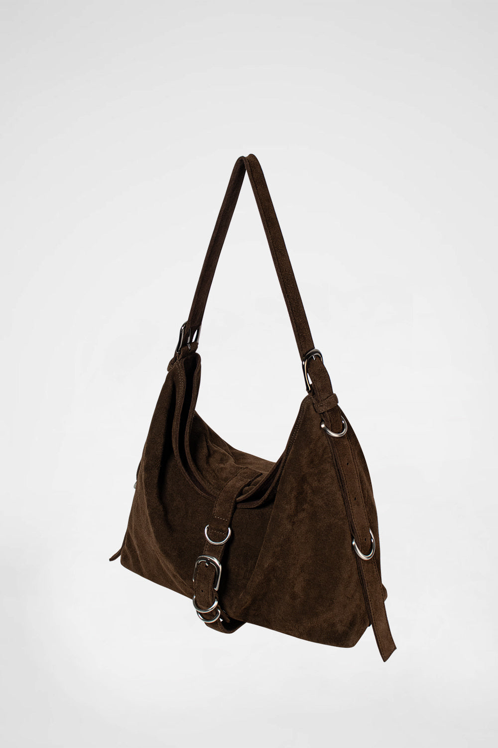 Didi Belted Big Bag In Brown