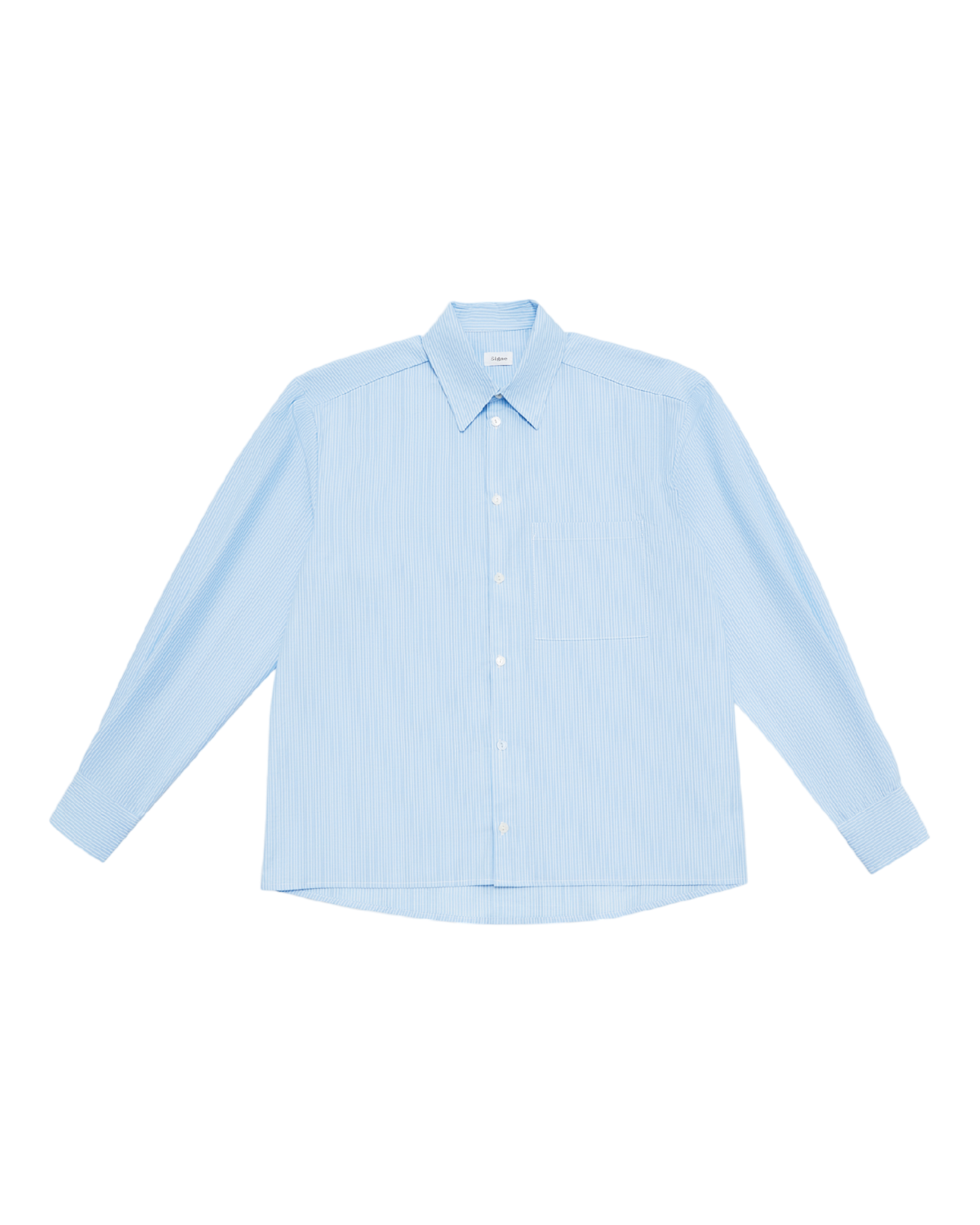 Leka Shirt In Light Blue Stripe