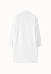 Crisp Shirt Dress In White