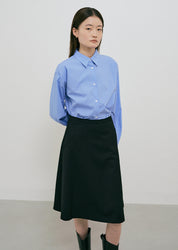 Bio Poplin Shirt In Blue