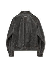Fade Leather Jacket - Regular In Black