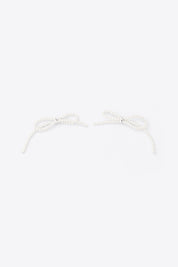 Tiny Pearl Bow Earrings