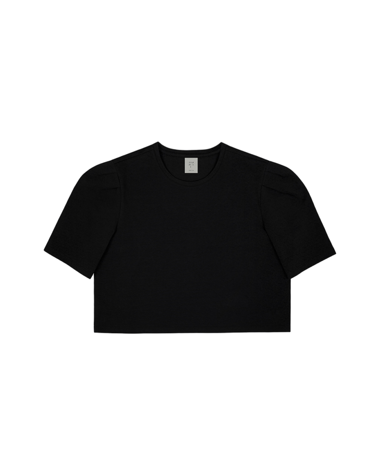Daily Puff Crop T-Shirt In Black