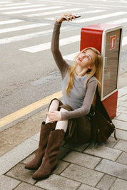 Mild Western Boots In Brown