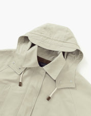 Half Hood Trench In Beige