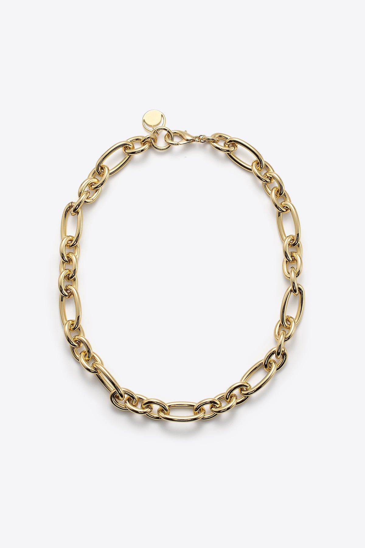 Irregular Chain Necklace In Gold