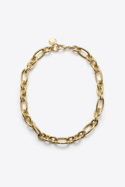 Irregular Chain Necklace In Gold