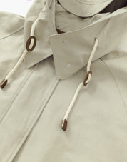 Half Hood Trench In Beige