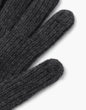 木炭色線條針織手套