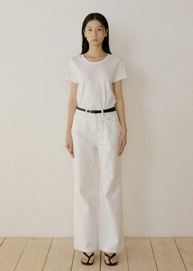 Calik Denim Pants In White