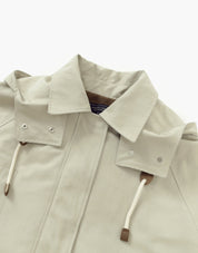 Half Hood Trench In Beige