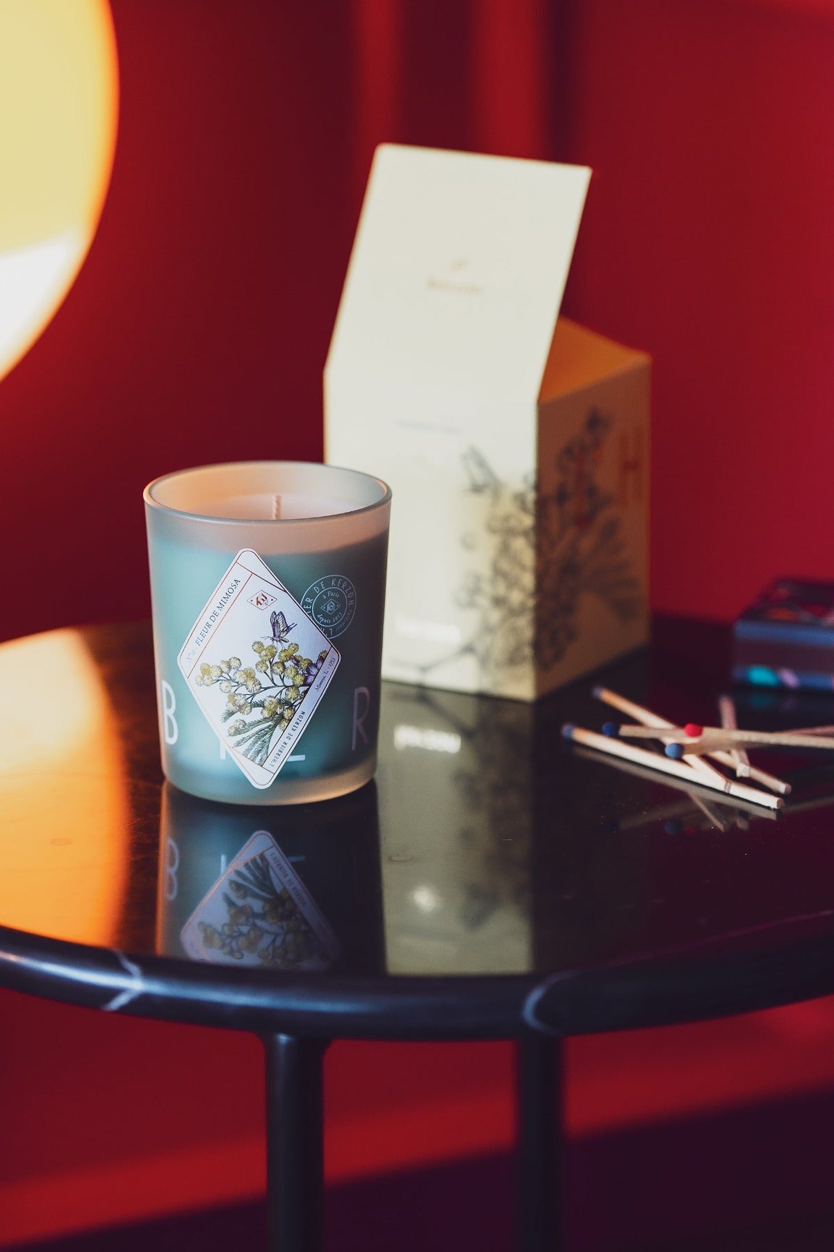 Fragranced Candle In Fleur De Mimosa