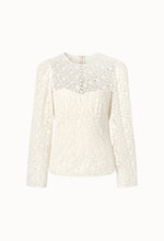 Lace Corset Blouse In Ivory