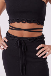 Chained Skirt In Black
